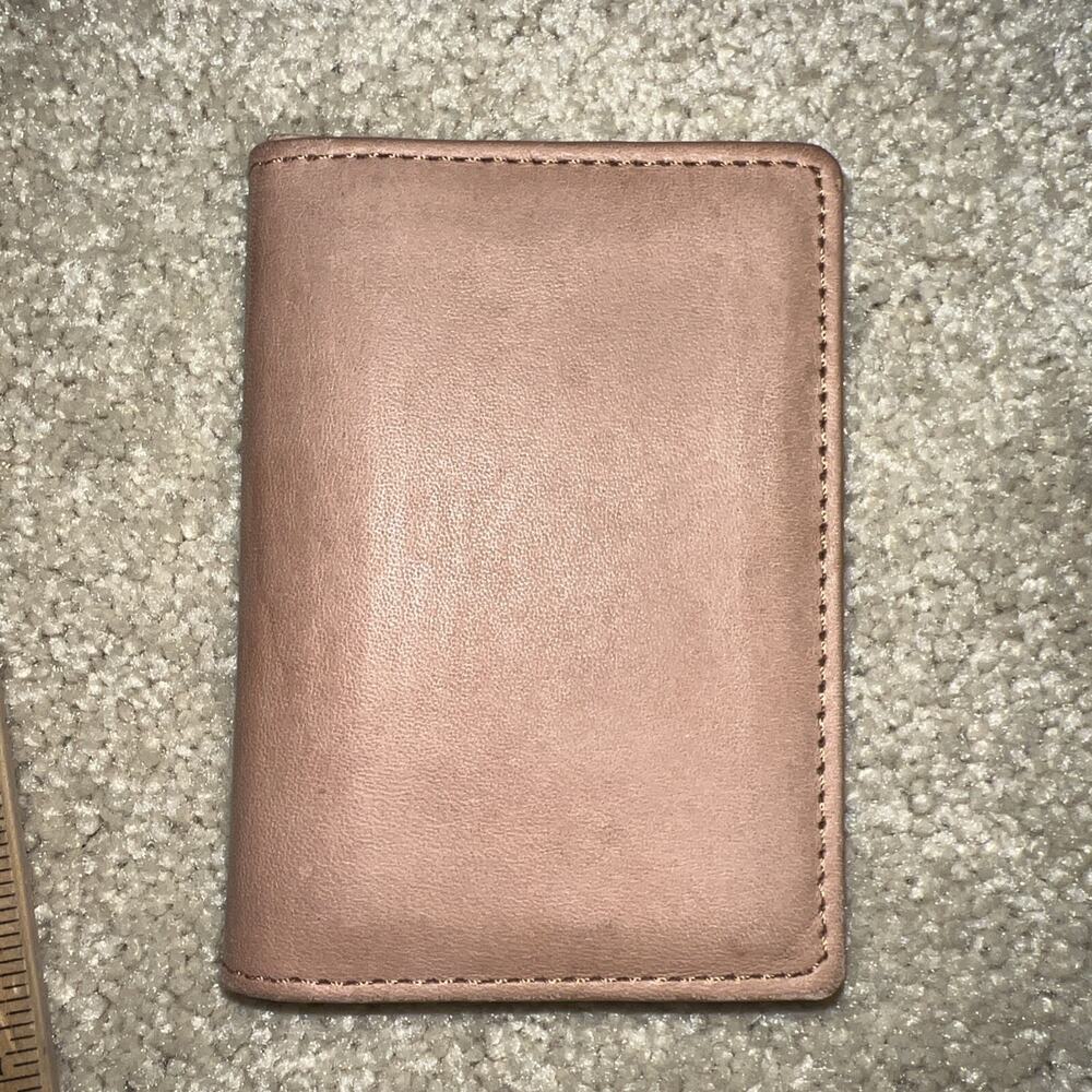 ST. DENNIS Mens Brown Leather Bi-Fold Wallet